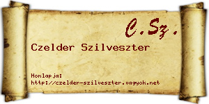 Czelder Szilveszter névjegykártya